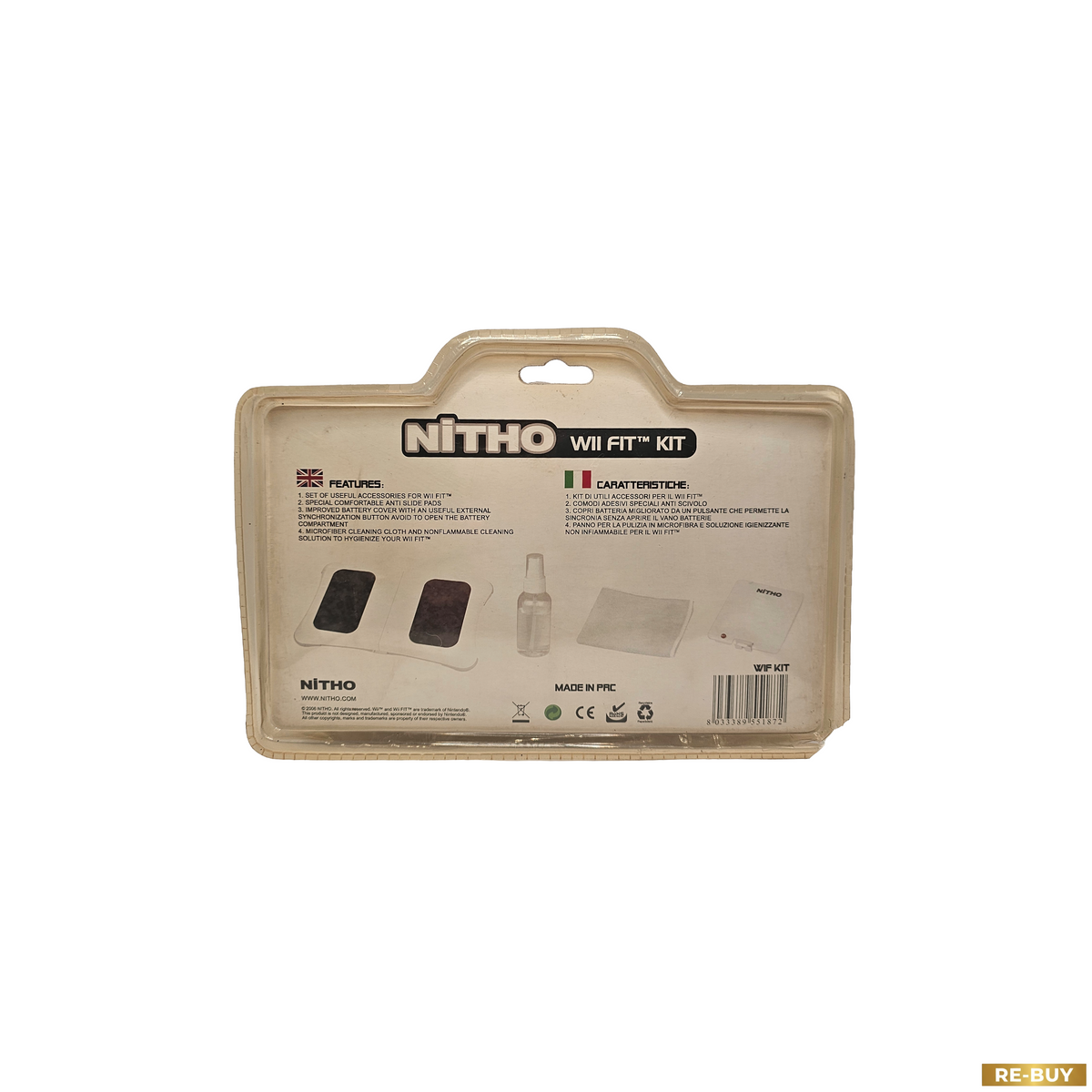 Nintendo Wii Bianca con Wii Balance Board, Wii Fit Plus e Fit Kit Nitho