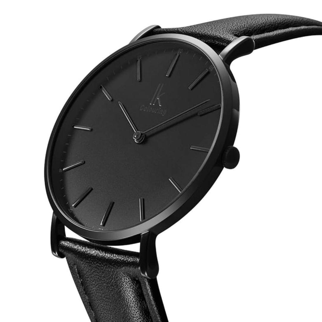 Orologio Ultra-Sottile Elegante Cinturino In Cuoio Ø40mm