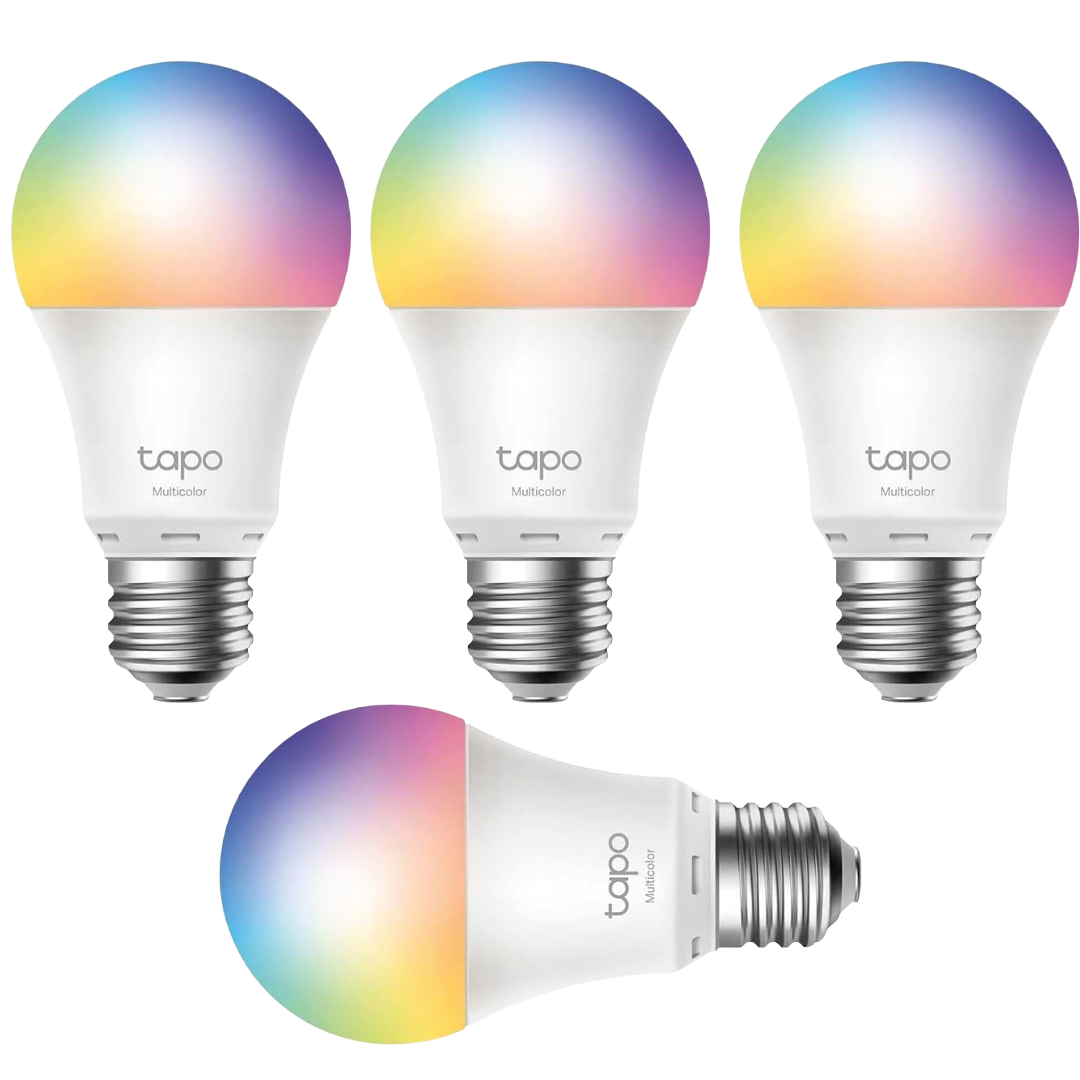 Pack 4 Lampadine Smart LED RGB - Kit Illuminazione Wi-Fi