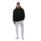 Pantalone Jogging Slim Fit Bianco MMXXVI - Cotone Felpato Sportivo Uomo Donna