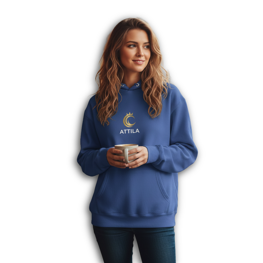 Felpa Attila con Cappuccio Unisex Ultra Morbida