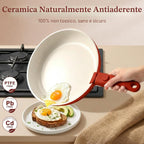 Set Pentole Salvaspazio 11Pz Ceramica Atossica | Per Forno e Induzione