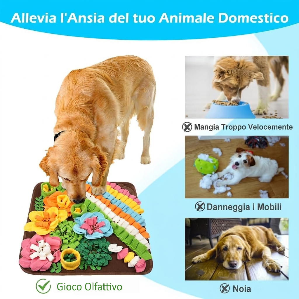 Tappetino Olfattivo per Cani: Stimola l'Olfatto e Riduce lo Stress
