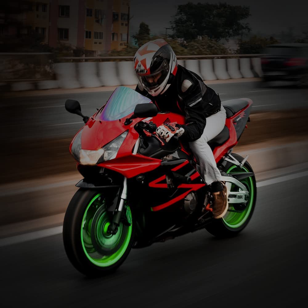 Tappi Valvole Auto Fluorescenti 10 Pezzi Universali ABS Effetto Luminoso