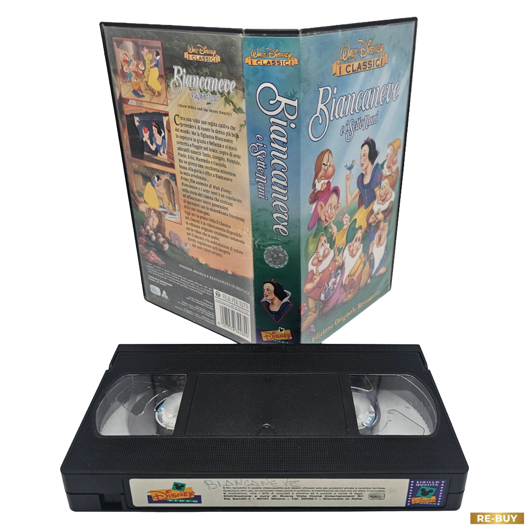 Film Biancaneve e i Sette Nani VHS Walt Disney I Classici - Edizione Restaurata Vintage