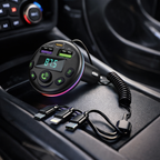 Trasmettitore FM Bluetooth 5.0 per Auto Andowl Q-C81 – Caricatore USB, Vivavoce e Lettore MP3