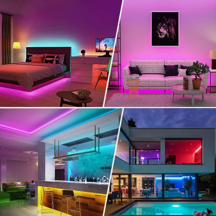 Striscia LED 5 Metri  – Luci Colorate per Camera, Soggiorno, Cucina, Camera da Letto, Bar, Festa