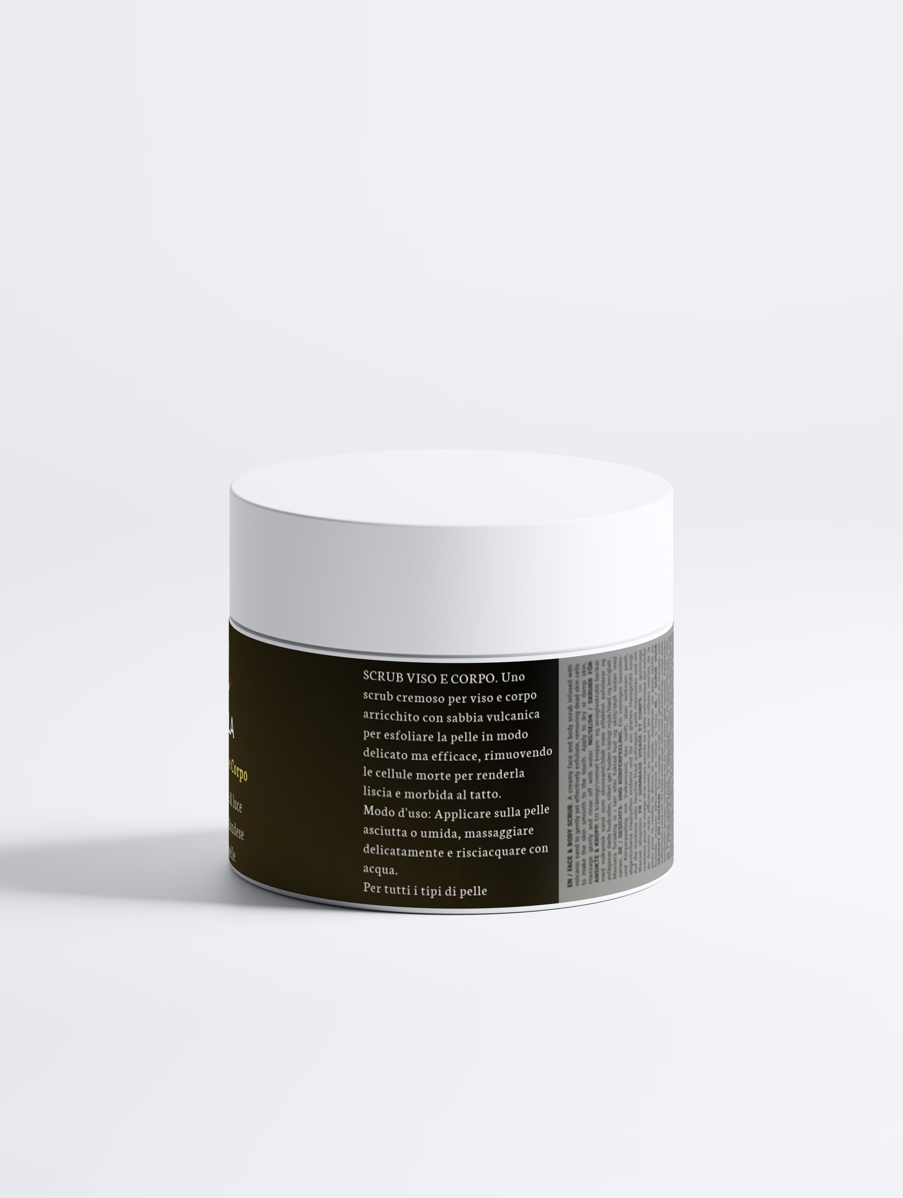 Scrub Viso e Corpo alla Sabbia Vulcanica Esfoliante  |Attila Exclusive