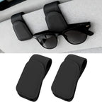 Porta Occhiali in Pelle con Clip Magnetica - Confezione da 2 Pz