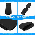 Porta Occhiali in Pelle con Clip Magnetica - Confezione da 2 Pz
