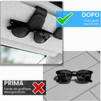 Porta Occhiali in Pelle con Clip Magnetica - Confezione da 2 Pz