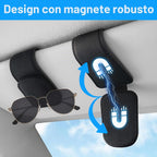 Porta Occhiali in Pelle con Clip Magnetica - Confezione da 2 Pz
