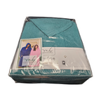 Accappatoio Unisex Taglia M con Cappuccio in Spugna 450gr/mq – Modello Pop Corn Verde Scuro