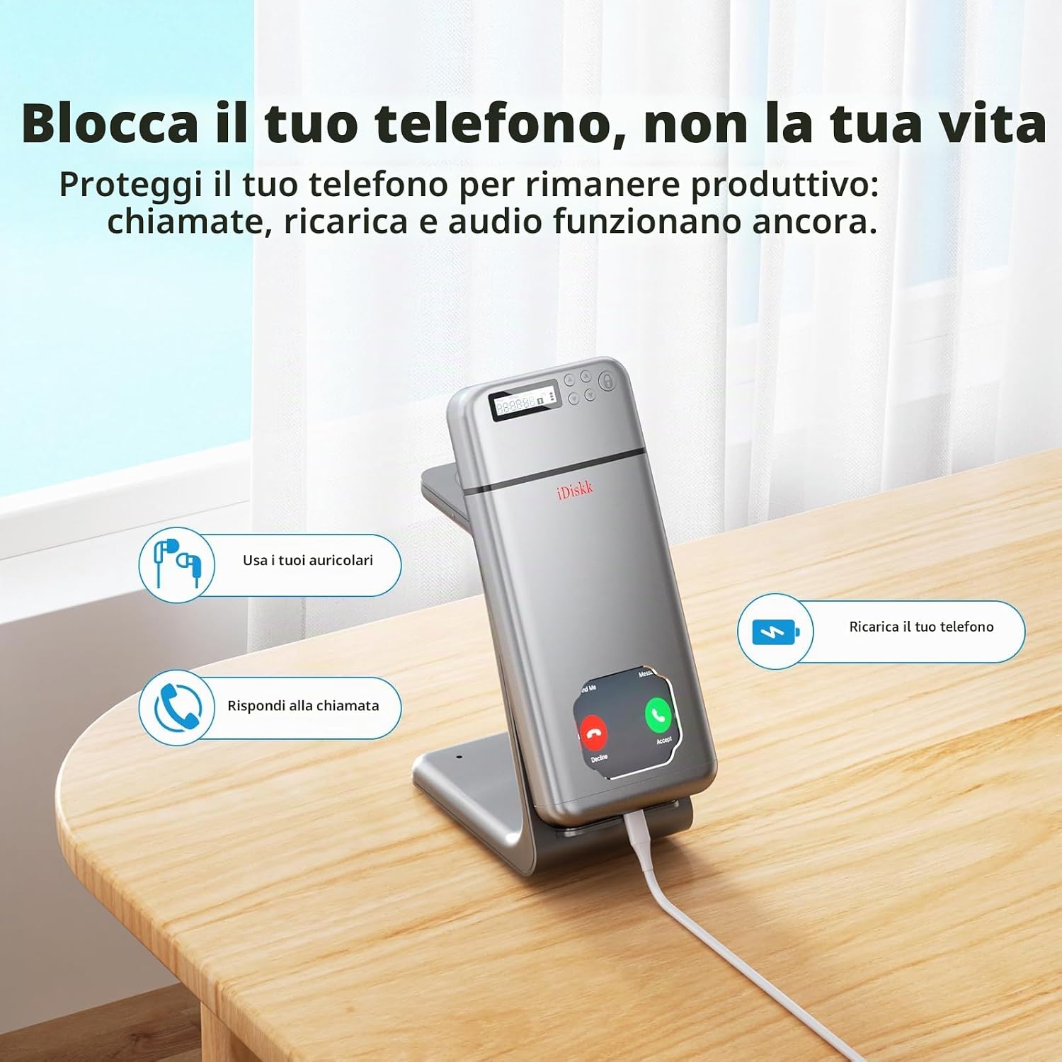 Scatola di Sicurezza in Metallo con Timer per Smartphone