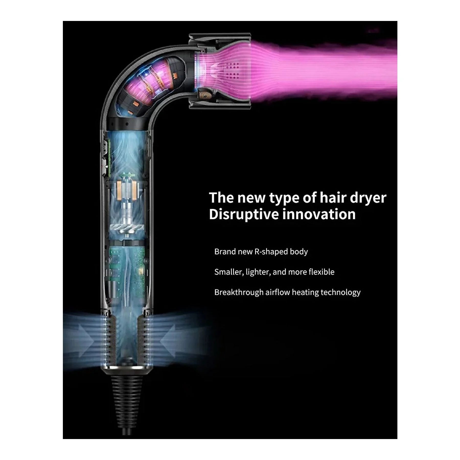 Asciugacapelli Professionale Senza Pale – Tecnologia Vortex Air