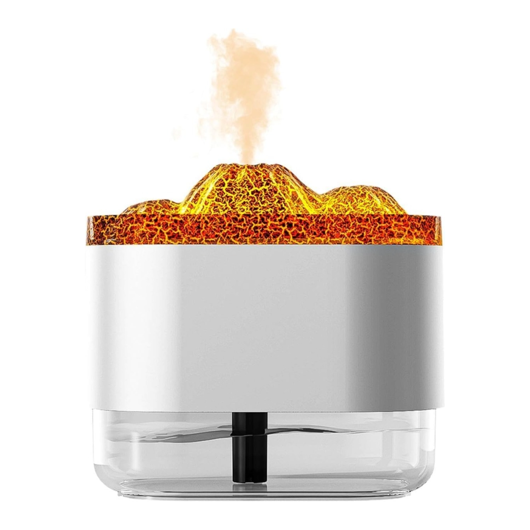 Diffusore Umidificatore Flame Volcano con Luce LED e Spegnimento Automatico - 300ml