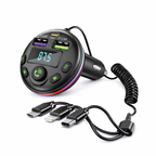 Trasmettitore FM Bluetooth 5.0 per Auto Andowl Q-C81 – Caricatore USB, Vivavoce e Lettore MP3