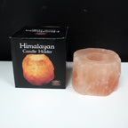 Portacandela in Sale Rosa dell'Himalaya Naturale
