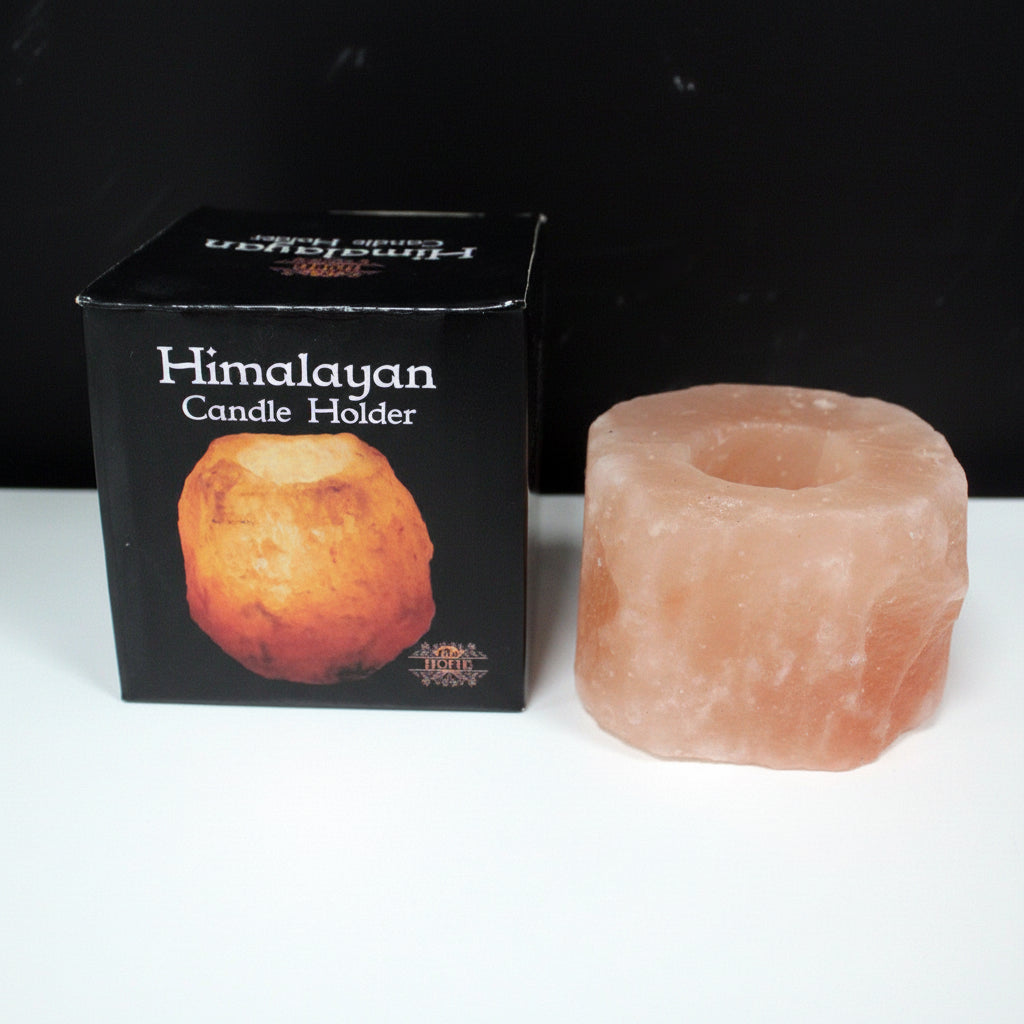 Portacandela in Sale Rosa dell'Himalaya Naturale