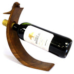 Portabottiglie Magico in Legno a Forma di Delfino - Design Artigianale