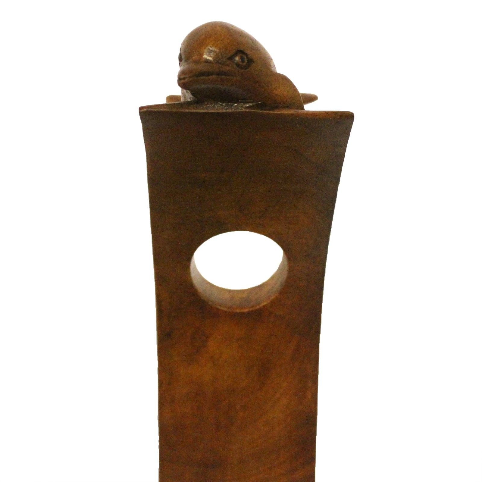 Portabottiglie Magico in Legno a Forma di Delfino - Design Artigianale