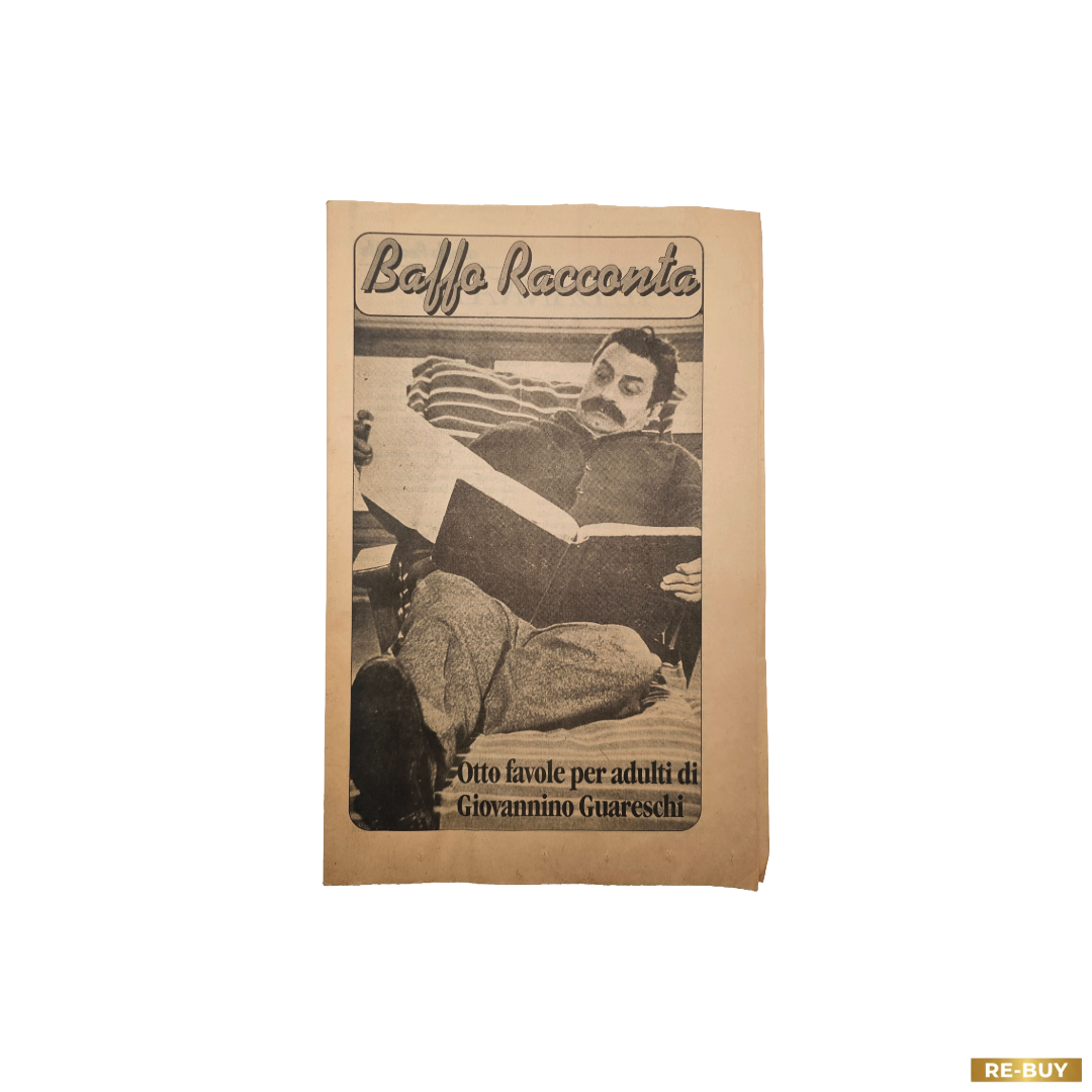 Fascicolo Storico Antico Baffo Racconta: Otto Favole Per Adulti Giovannino Guareschi Collana Rizzoli Vintage