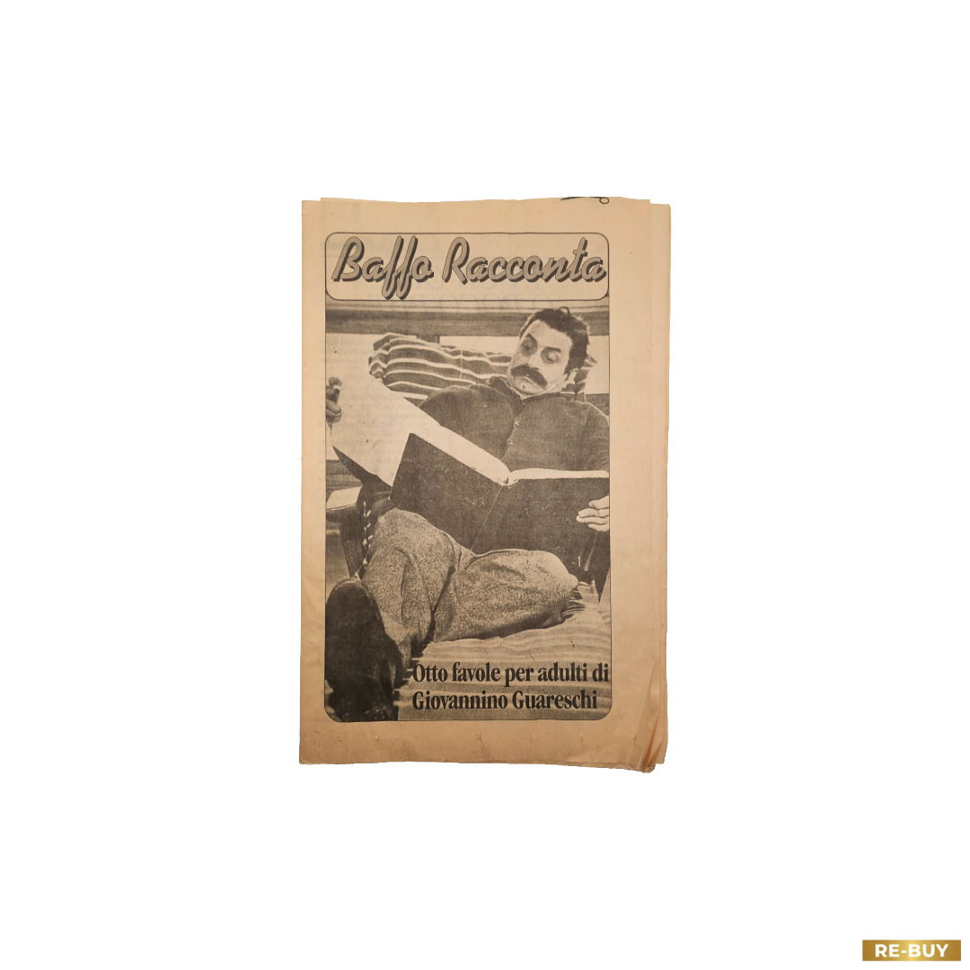 Fascicolo Storico Antico Baffo Racconta: Otto Favole Per Adulti Giovannino Guareschi Collana Rizzoli Vintage