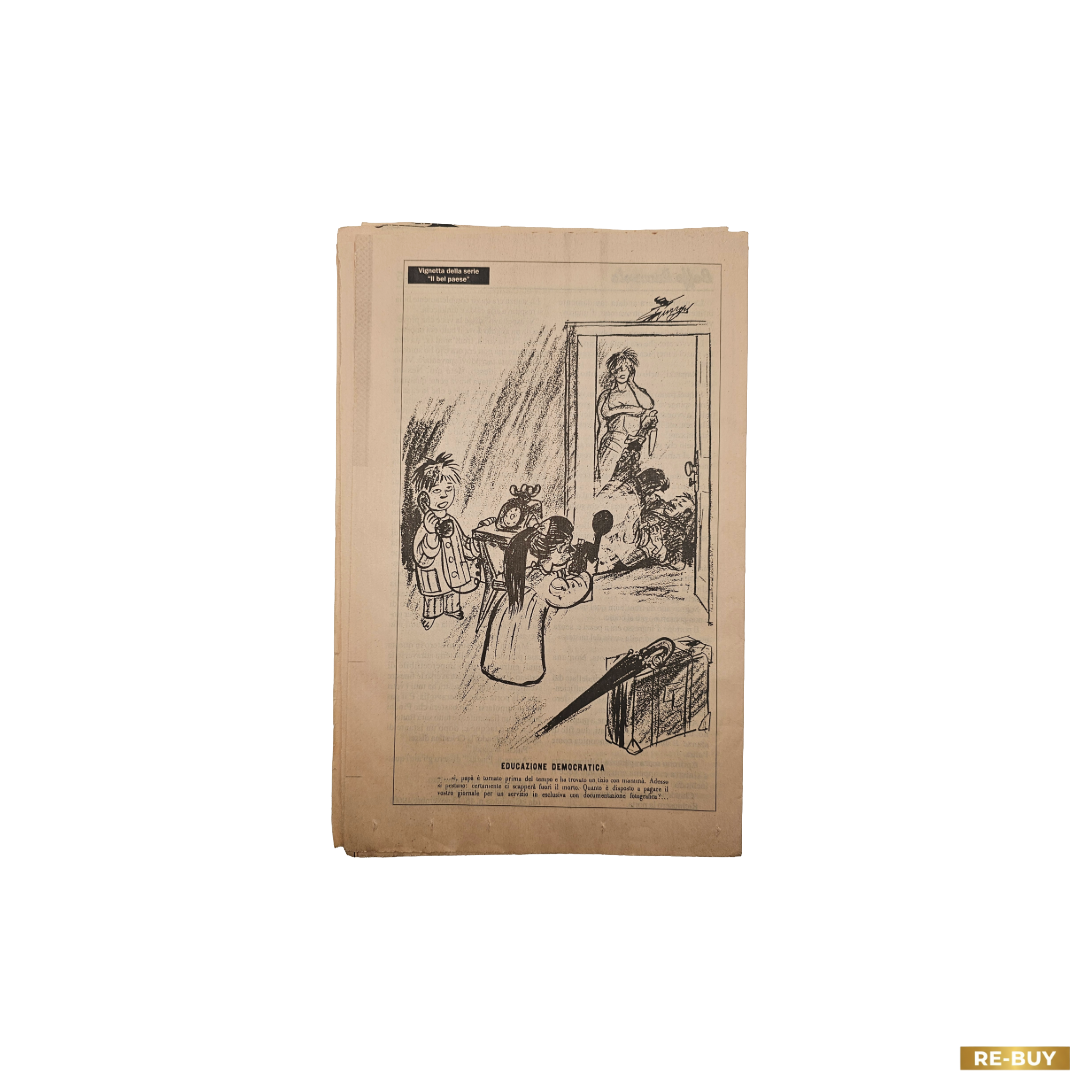 Fascicolo Storico Antico Baffo Racconta: Otto Favole Per Adulti Giovannino Guareschi Collana Rizzoli Vintage