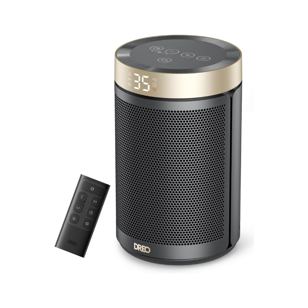 Termoventilatore Ceramico da 1500W Silenzioso 34dB con Termostato