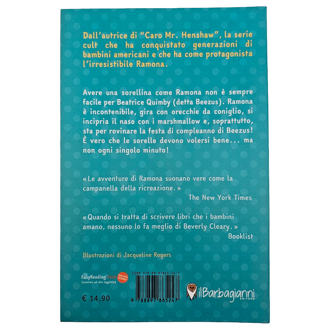 Beezus e Ramona - Beverly Cleary - il Barbagianni Editore - Libro per Ragazzi