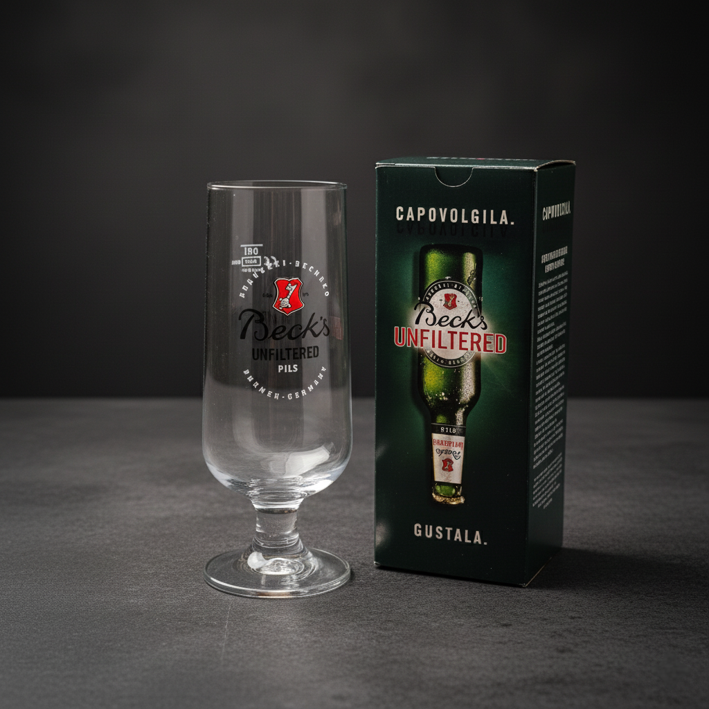 Bicchiere Beck's Unfiltered Pils – Calice da Birra Originale