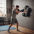 Macchina da Boxe Musicale Intelligente, 9 Modalità, Boxe Interattiva a Parete, Fitness Dinamico con Bluetooth