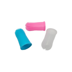 Set 3 Spazzolini da Dito in Silicone Morbido per Igiene Orale Cani e Gatti