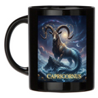 Tazza Mug Personalizzata Capricorno Nera - Idea Regalo Ceramica Colazione