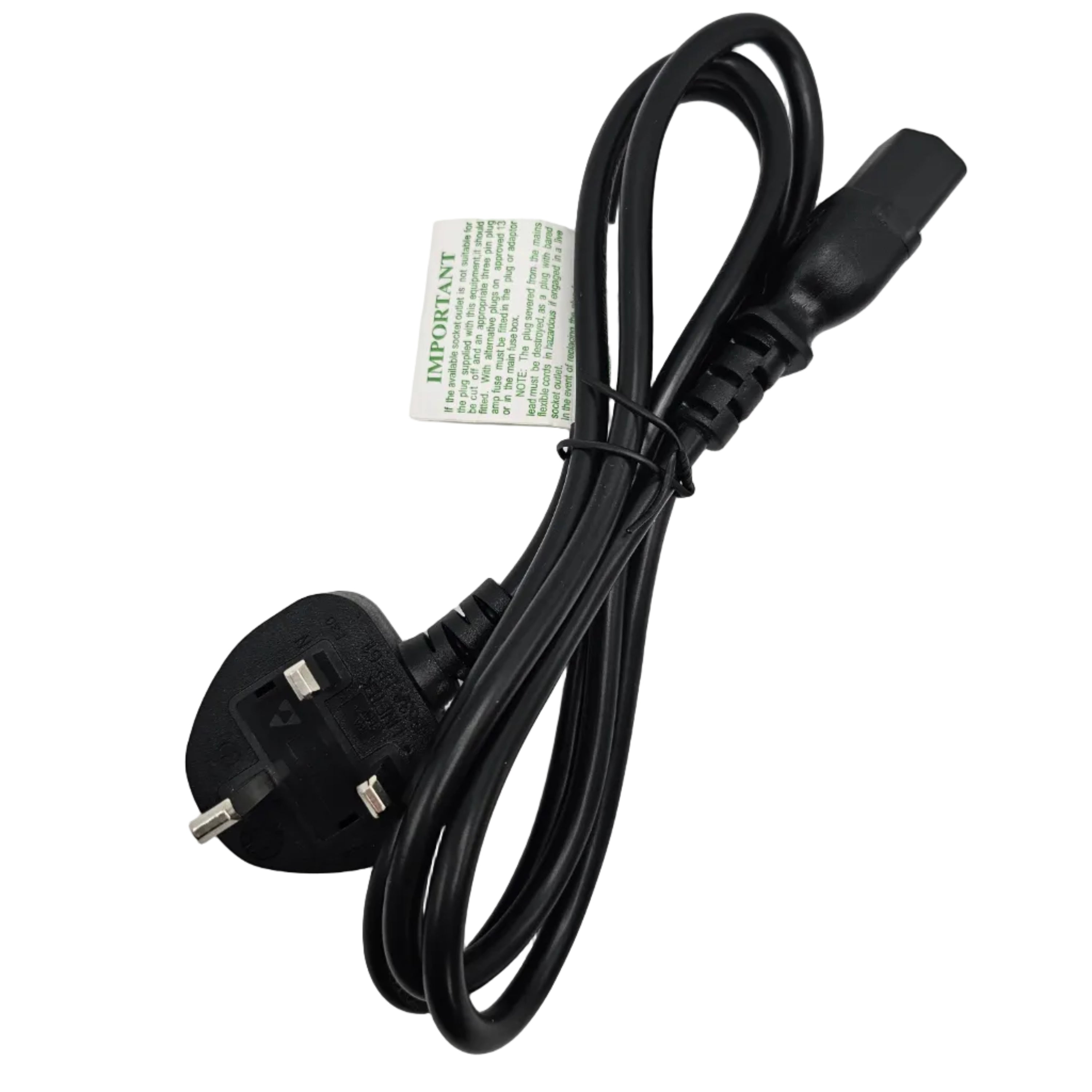 Cavo Alimentazione PC Monitor C13 Spina UK 3 Pin - Standard Britannico