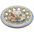Piatto In Ceramica Svuota Tasche 17cm Decorato a Mano Made in Italy Floreale