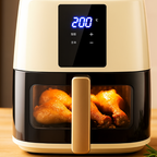 Friggitrice ad Aria Intelligente 7L 2000W – Schermo LED Touch, Cottura 360°, Senza Olio