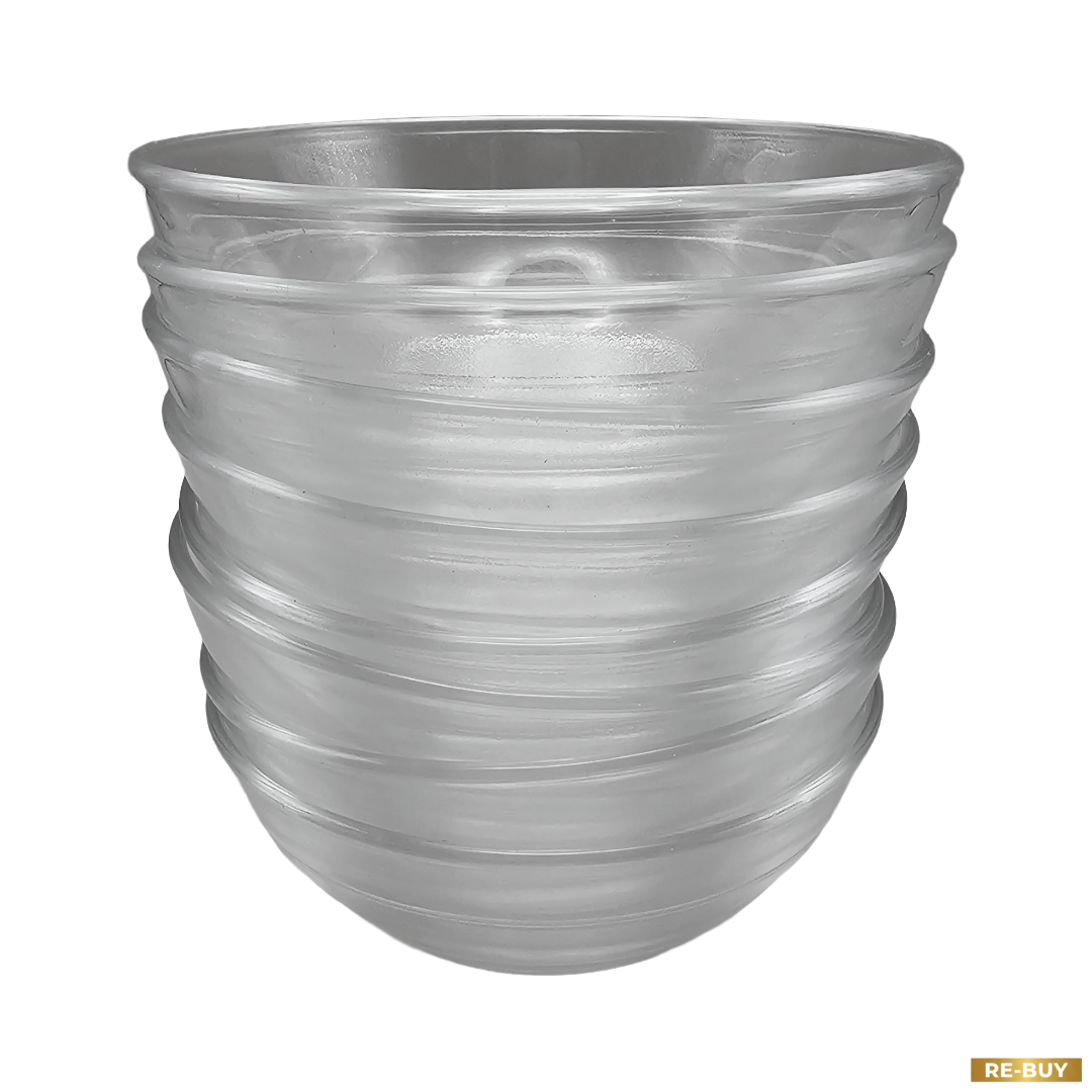 Set 8 Ciotoline in Vetro Trasparente, Ciotole per Salse, Dessert e Macedonia Vintage