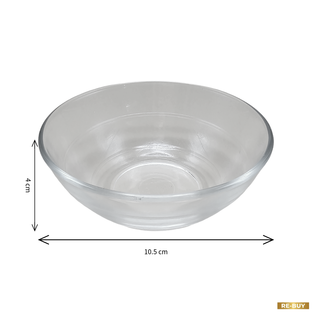 Set 8 Ciotoline in Vetro Trasparente, Ciotole per Salse, Dessert e Macedonia Vintage