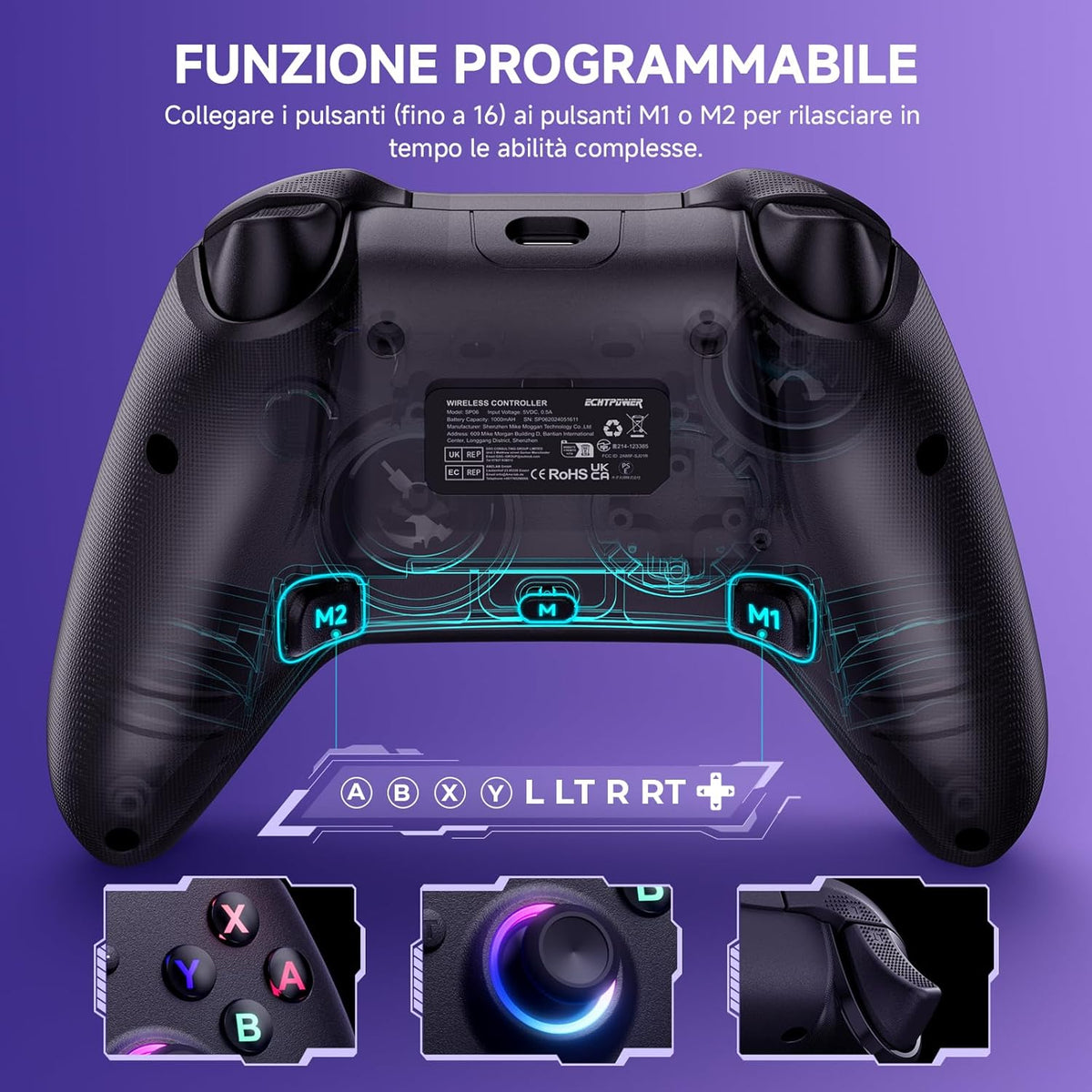 Controller Wireless Pro per Switch/2 /PC/iOS/Android