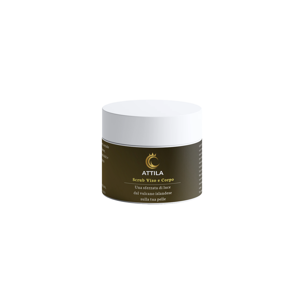 ATTILA | Scrub Esfoliante, Purificante e Idratante Viso e Corpo con Sabbia Vulcanica e Caolino
