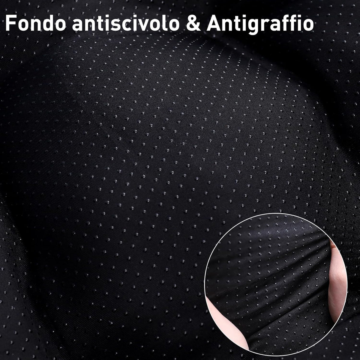 Cuscino Morbido e Traspirante per Cani 90x60 cm con Fondo Antiscivolo - Grigio Scuro