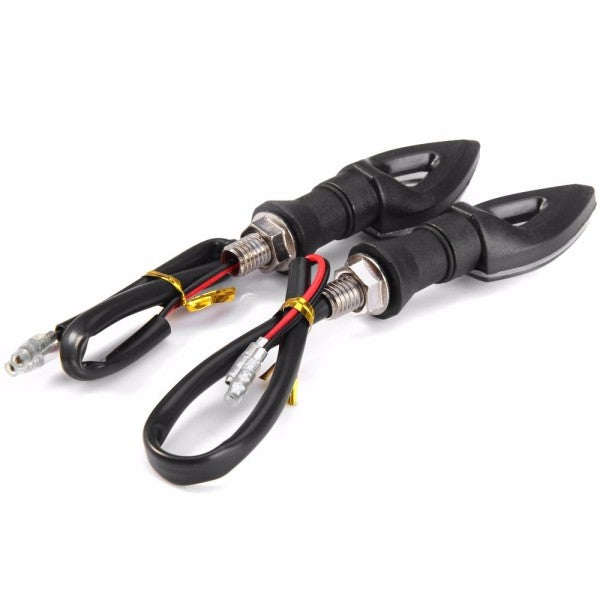 Coppia indicatore di direzione a 12 led forma di freccia punta per moto scooter