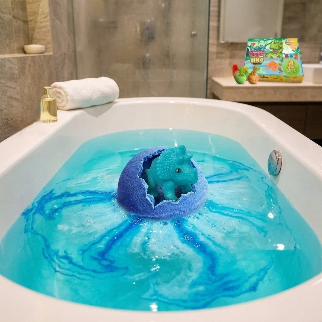 Set 6 Bombe da Bagno Frizzanti con Sorpresa Giocattolo per Bambini 6x100g