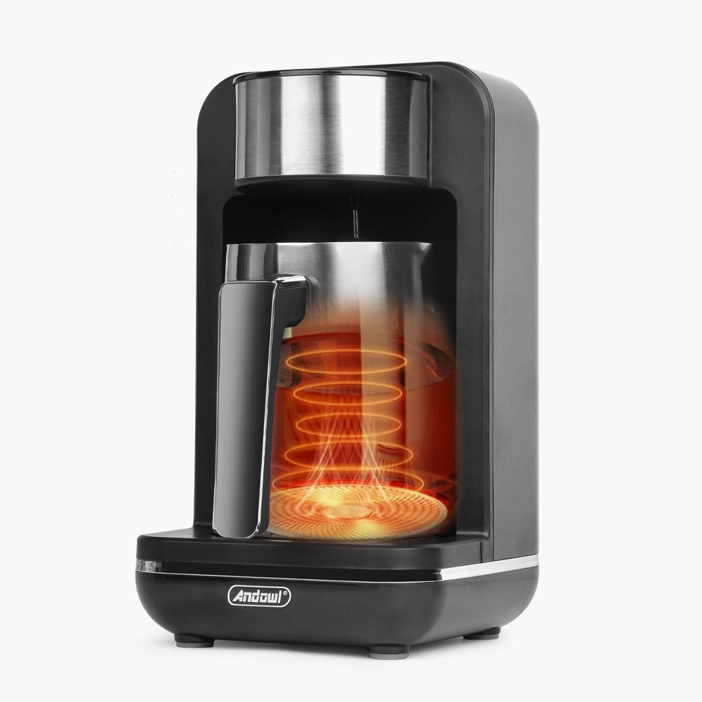 Caffettiera turca elettrica, 100% senza BPA, 120 V, capacità 1-4 tazze, per caffè turco e greco