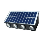 Lampada Solare da Parete con 8 LED Ideale per Giardino