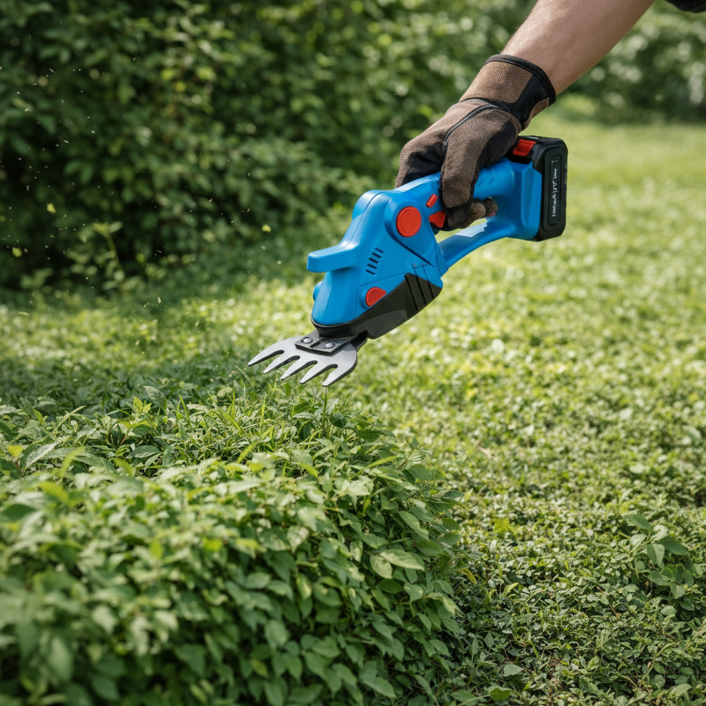 Tagliasiepi a Batteria 48V con 2 Lame Intercambiabili e 2 Batterie