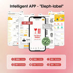 Stampante Termica Wireless 2" per Etichette e Codici a Barre | Bluetooth/USB | Portatile, Alta Qualità 203 DPI, Batteria 1100mAh | Stampa 20-50mm | Per Casa, Ufficio, Piccole Imprese e Fai-da-Te