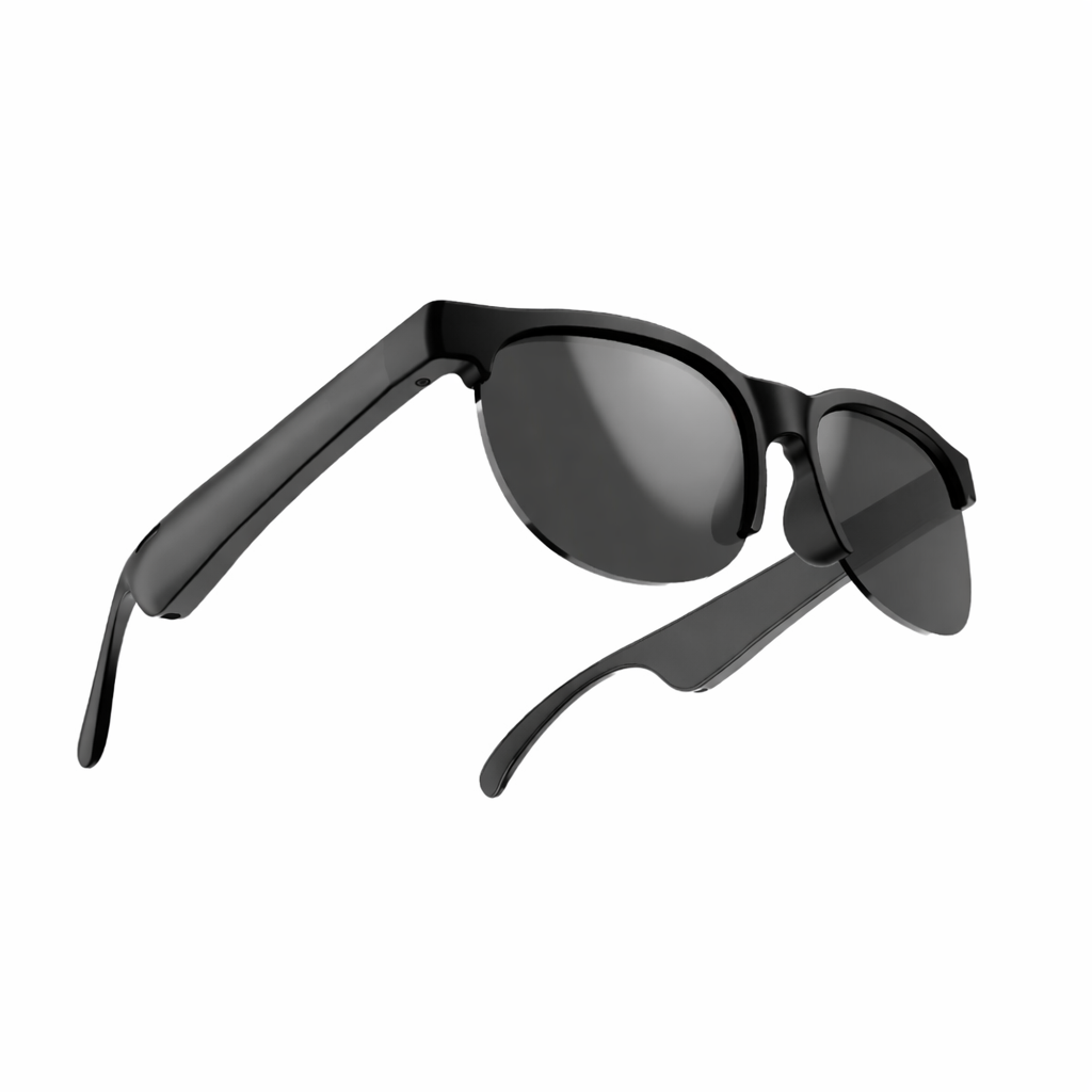 Occhiali Smart Audio Wireless con Assistente AI – Traduzione Vocale, Chiamate e Musica – Microfono Integrato