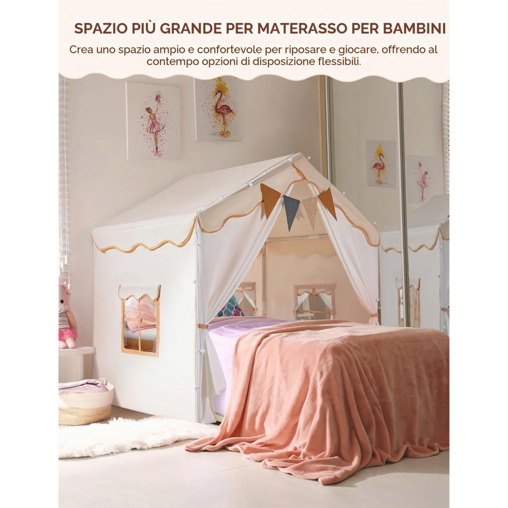 Casetta Magica Per Bambini 2in1 | Tappetino e Luci Incluse